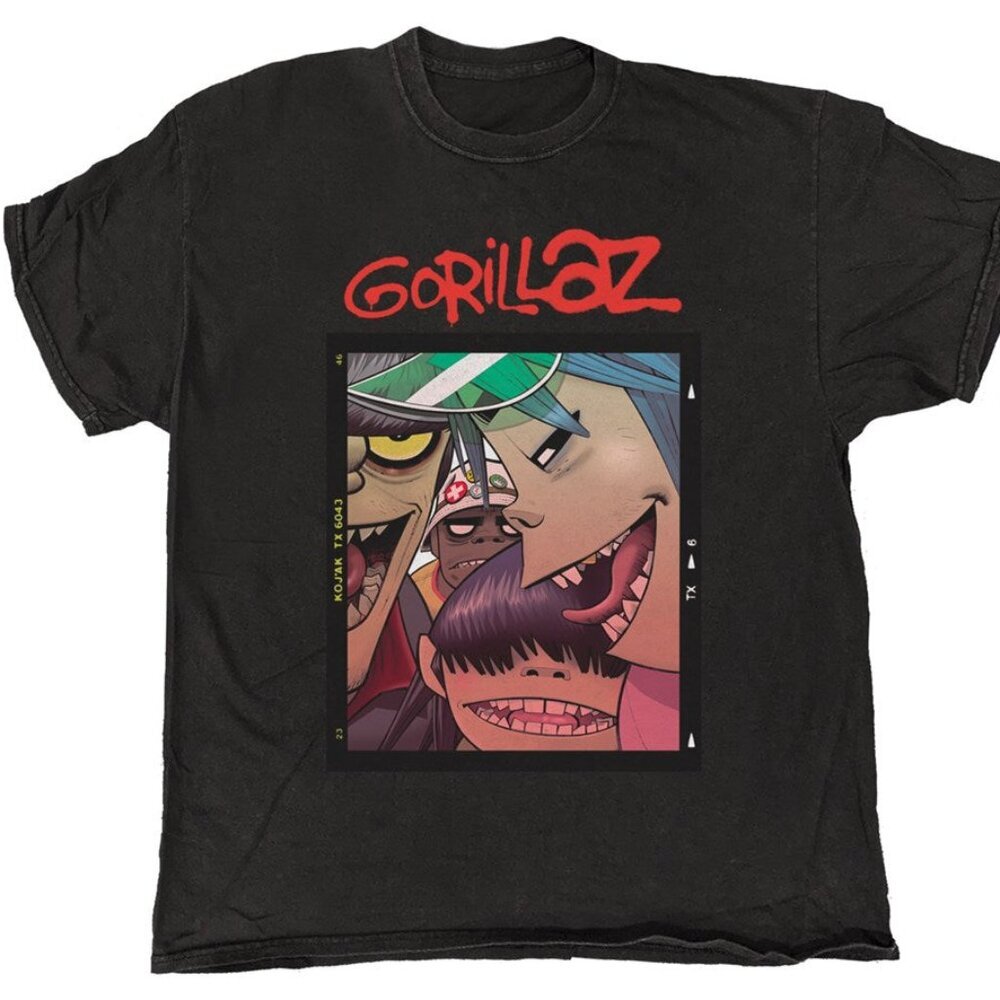 Gorillaz Polaroid Alternative Art Rock Vintage Style Graphic Unisex T-Shirt 90